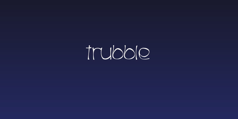 Trubble Social Header