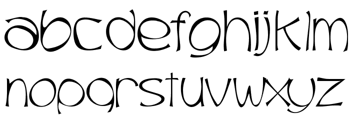 Trubble Font LOWERCASE
