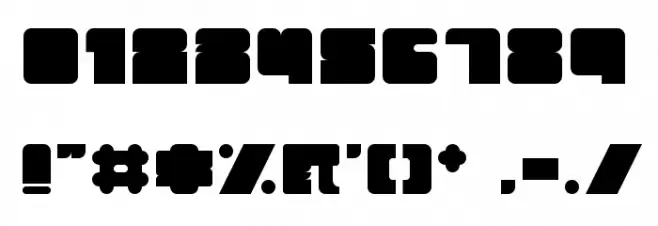 Trubik77 Regular Font OTHER CHARS