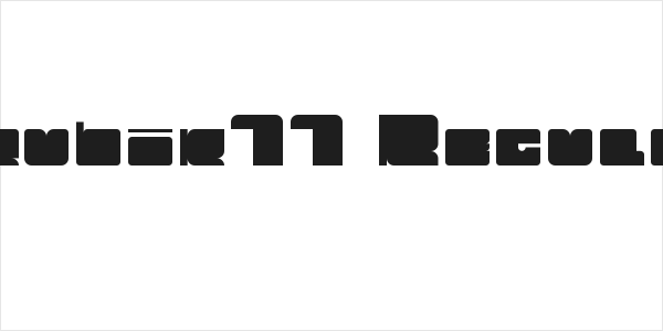 Trubik77 Regular Logo