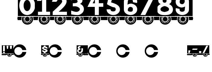 Truck Font OTHER CHARS
