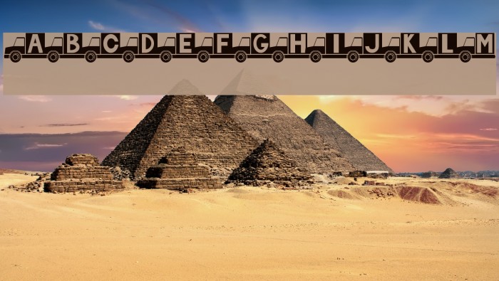 Truck Font examples