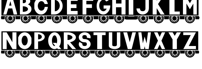 Truck Font LOWERCASE