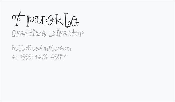 Truckle Business Card