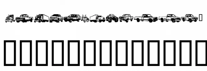Trucks for Judy *S* Schriftart Groß
