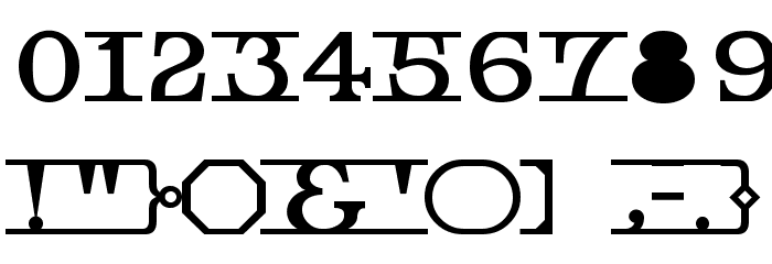 TrudeauDemo Font OTHER CHARS