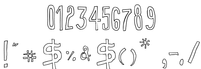 True 2D t was created using FontCreator 6.5 from High-Logic.com Font OTHER CHARS