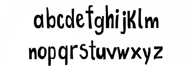 True 2D t was created using FontCreator 6.5 from High-Logic.com Schriftart Kleinbuchstaben