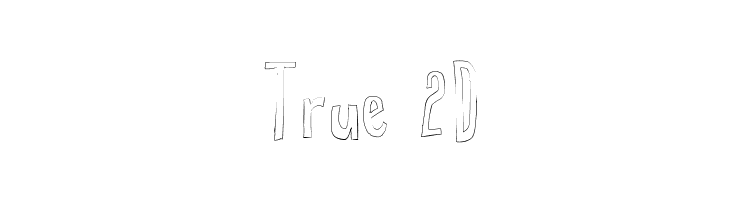 True 2D  baixar fontes gratis