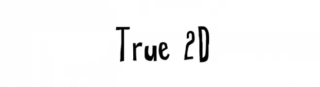 True 2D  免费字体下载