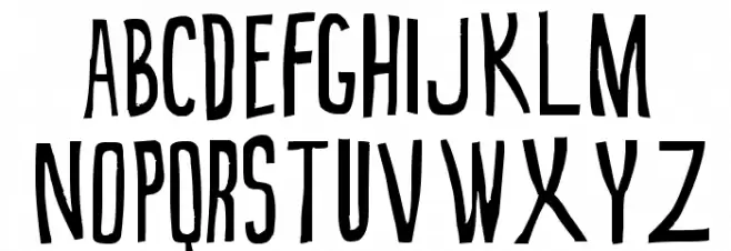 True 2D Font Litere mari