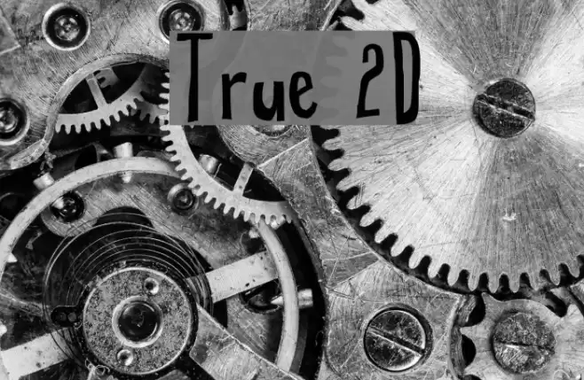 True 2D Font examples