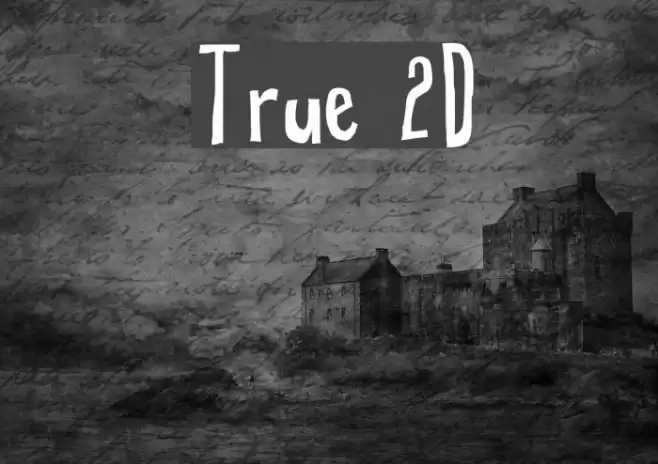 True 2D Font examples