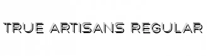 True Artisans Regular  Frei Schriftart Herunterladen