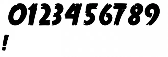 True Crimes Font OTHER CHARS