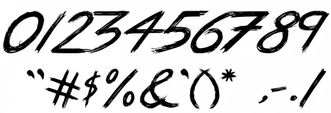 True Lies Font OTHER CHARS