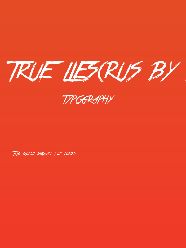 True Lies(RUS BY LYAJKA) Poster