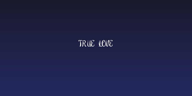True Love Social Header
