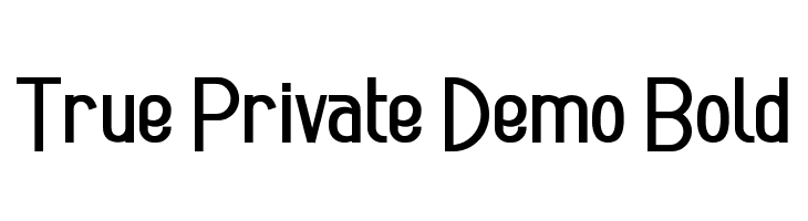 True Private Demo Bold  Frei Schriftart Herunterladen