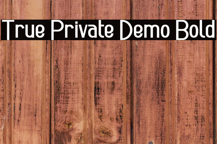True Private Demo Bold Example 2
