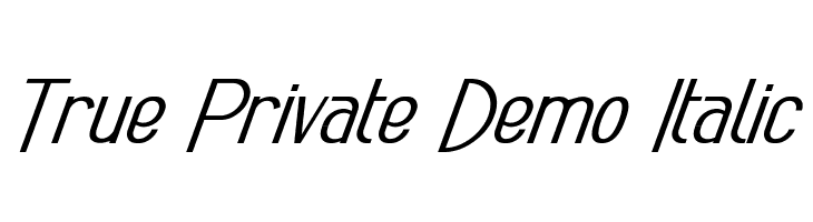 True Private Demo Italic  नि: शुल्क फ़ॉन्ट्स डाउनलोड