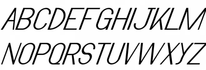 True Private Demo Italic Fonte MAIÚSCULAS