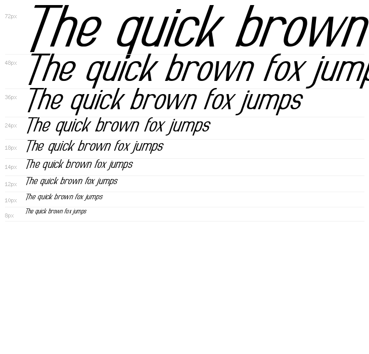 True Private Demo Italic Waterfall