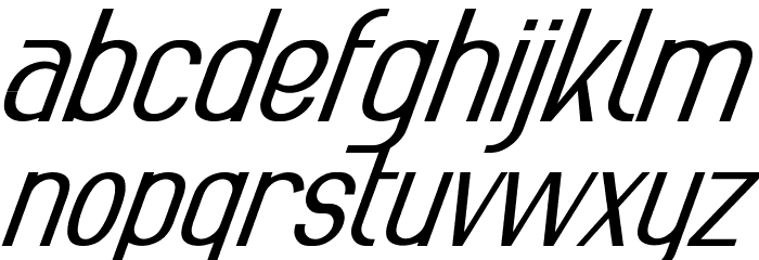 True Private Demo Italic Font LOWERCASE