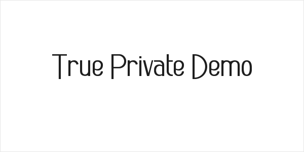 True Private Demo Logo