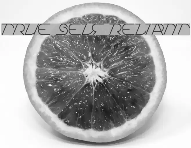 True Self Reliant Font examples
