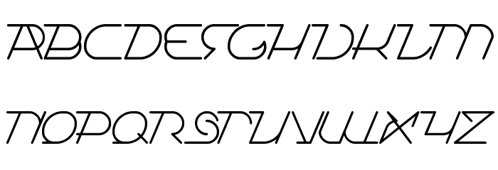 True Self Reliant Font LOWERCASE