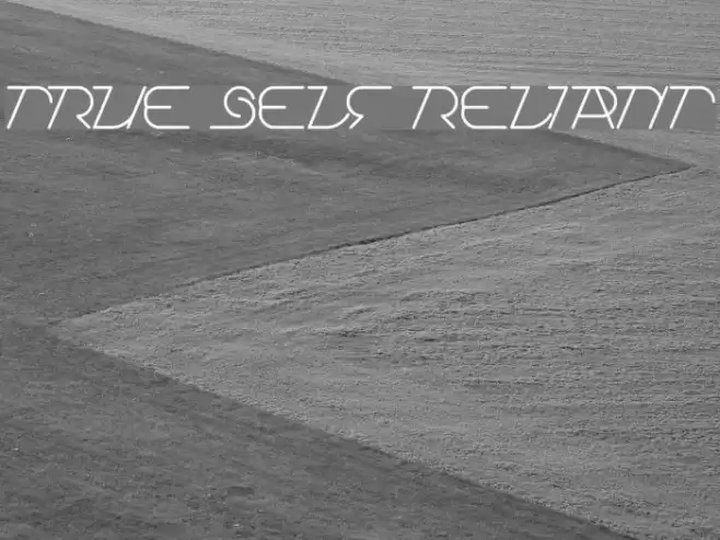 True Self Reliant Font examples