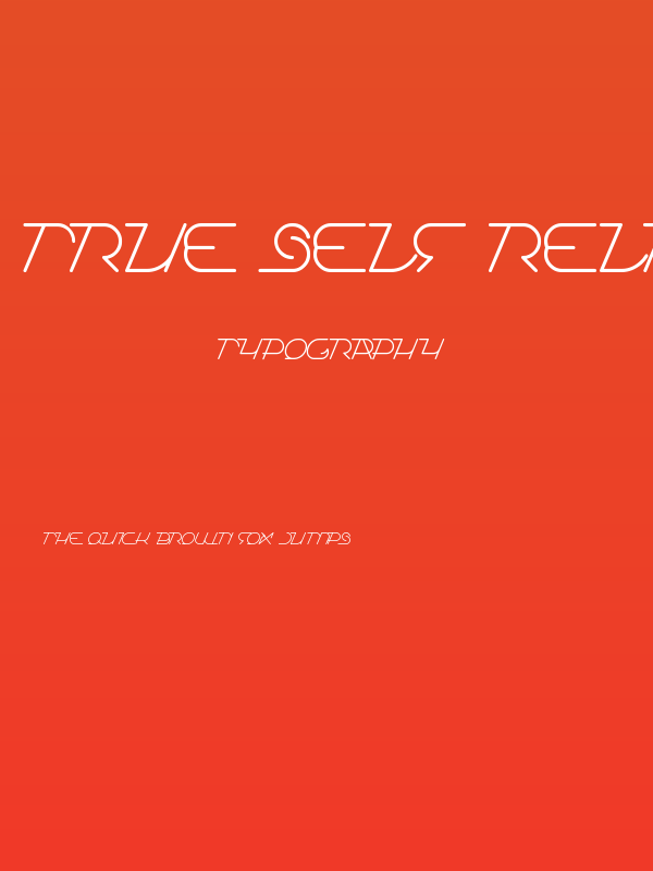 True Self Reliant Poster