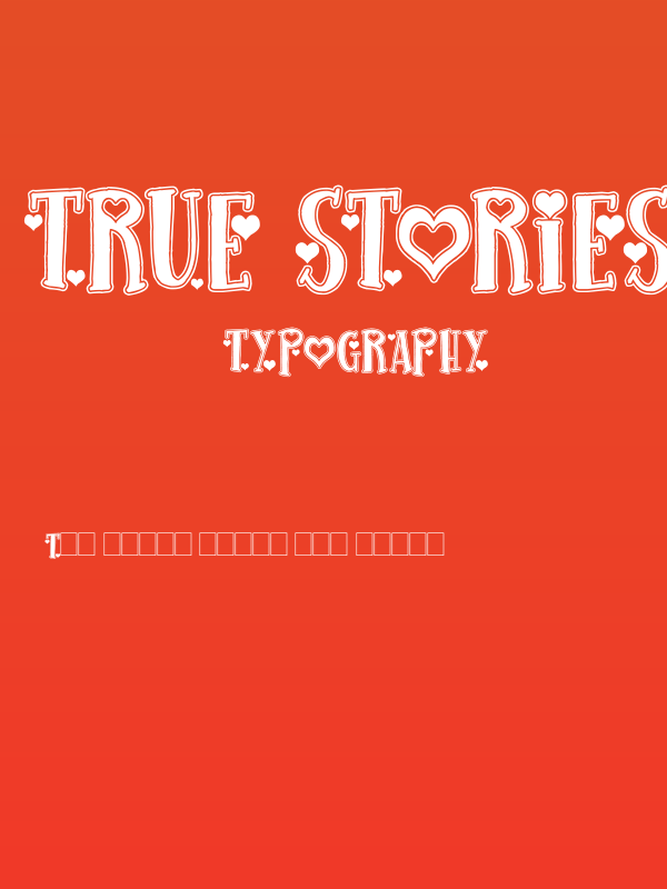 True Stories Poster