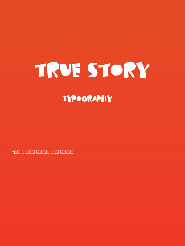 True Story Poster