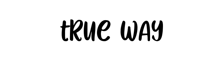 True Way  Frei Schriftart Herunterladen