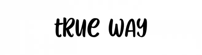 True Way  नि: शुल्क फ़ॉन्ट्स डाउनलोड