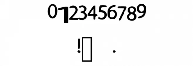 True Font OTHER CHARS