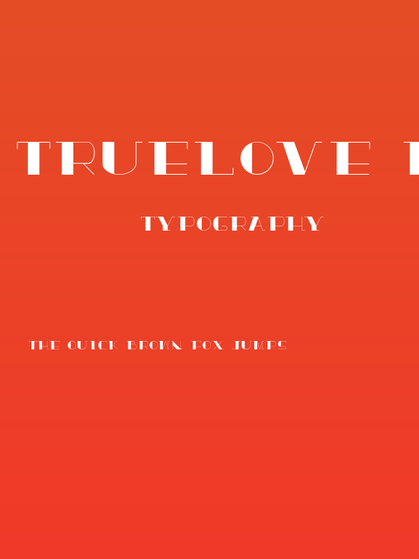 TrueLove Bold Poster