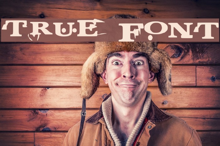True Font examples