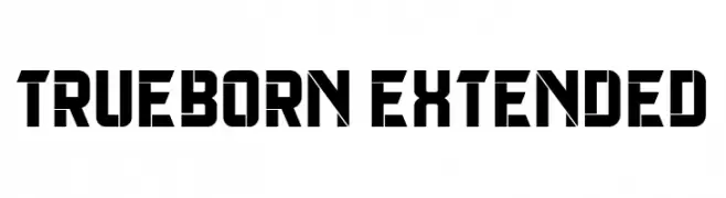 Trueborn Extended  Frei Schriftart Herunterladen