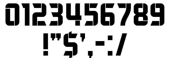 Trueborn Extended Font OTHER CHARS