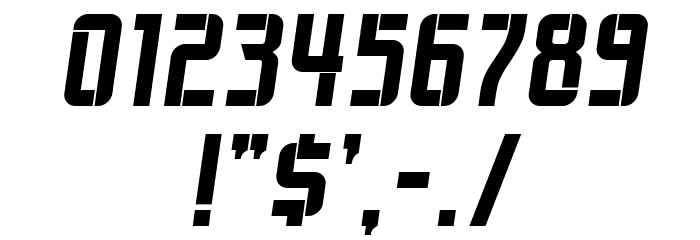 Trueborn Italic Font OTHER CHARS