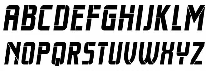 Trueborn Italic Fonte MAIÚSCULAS