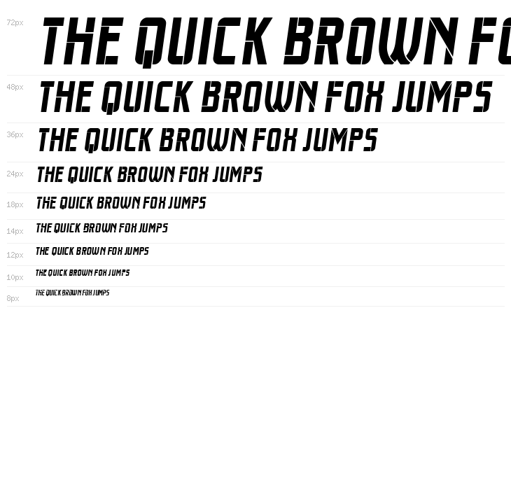 Trueborn Italic Waterfall