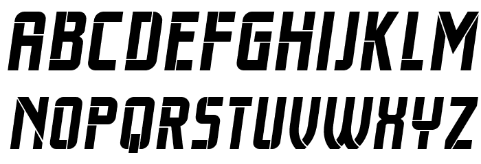Trueborn Italic Font LOWERCASE