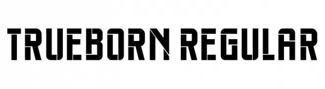 Trueborn Regular  Frei Schriftart Herunterladen