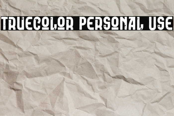 Truecolor Personal Use Example 2