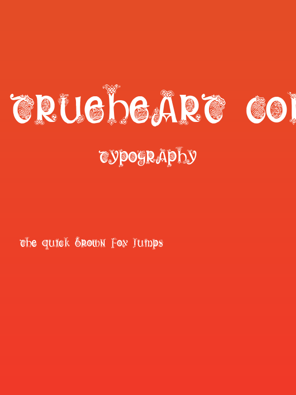 Trueheart Condensed Poster