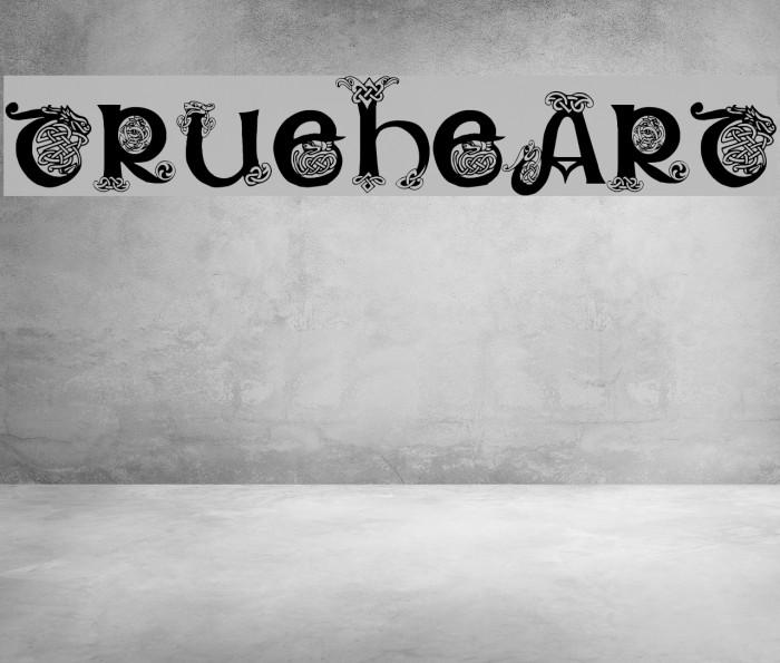 Trueheart Font examples